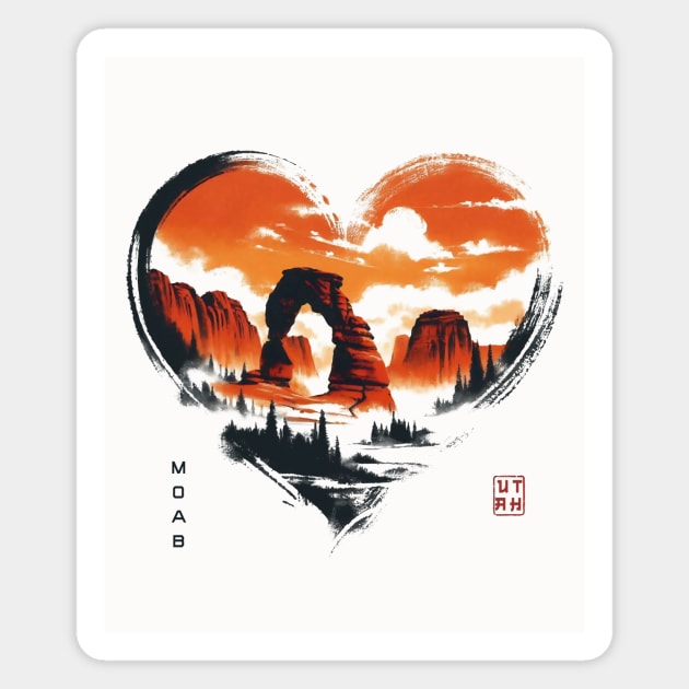 Moab Utah Magnet by CreativeSage